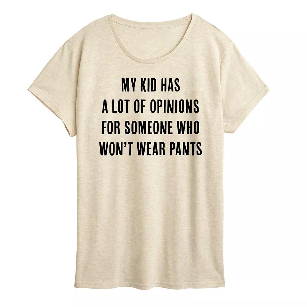 Womens Kids Has Opinions Graphic Tee Product Image