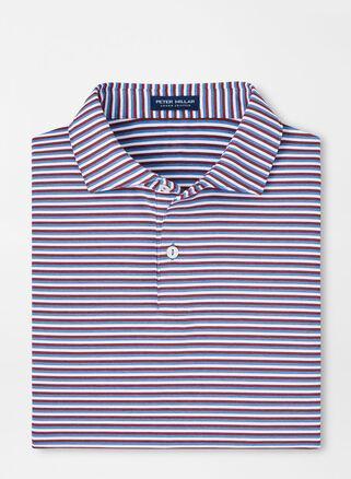 Peter Millar Mens Milton Performance Jersey Polo | Color: Brook Blue | Size: XL Product Image