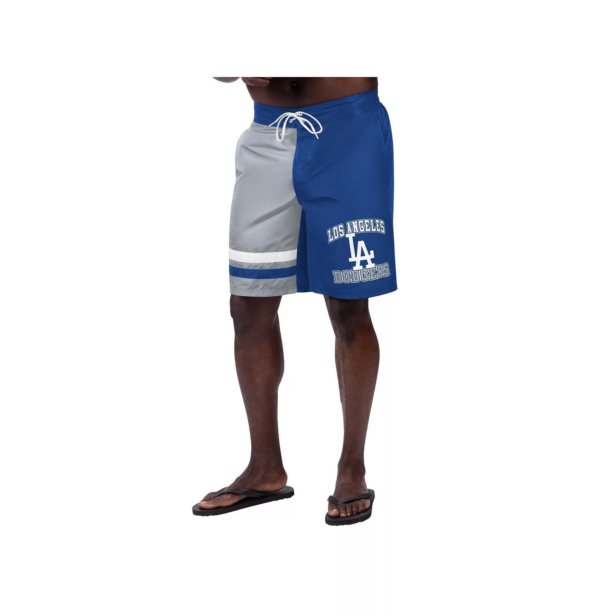 Men's G-III Sports by Carl Banks Navy Los Angeles Dodgers Anchor Swim Trunks, Size: 3XL, Blue Product Image