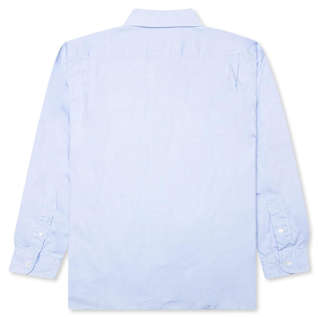 Cotton Shirt - Sax Male Product Image