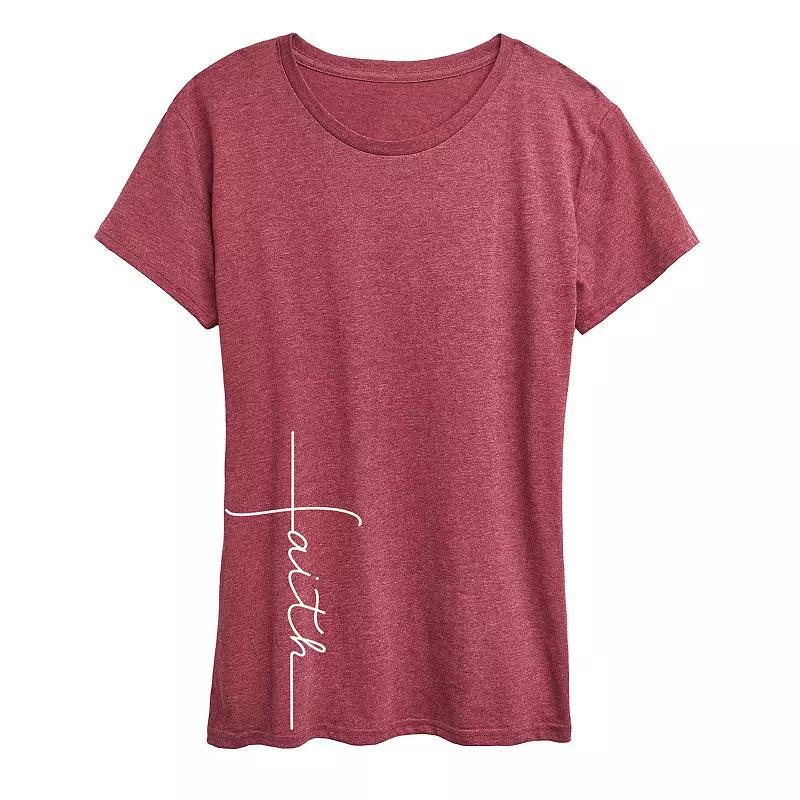 Women's Floral Crescent Moon Graphic Tee, Size: Small, Black Product Image