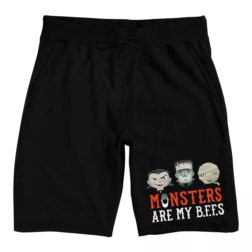 Men's Universal Monsters Sleep Shorts, Size: Small, Black Product Image