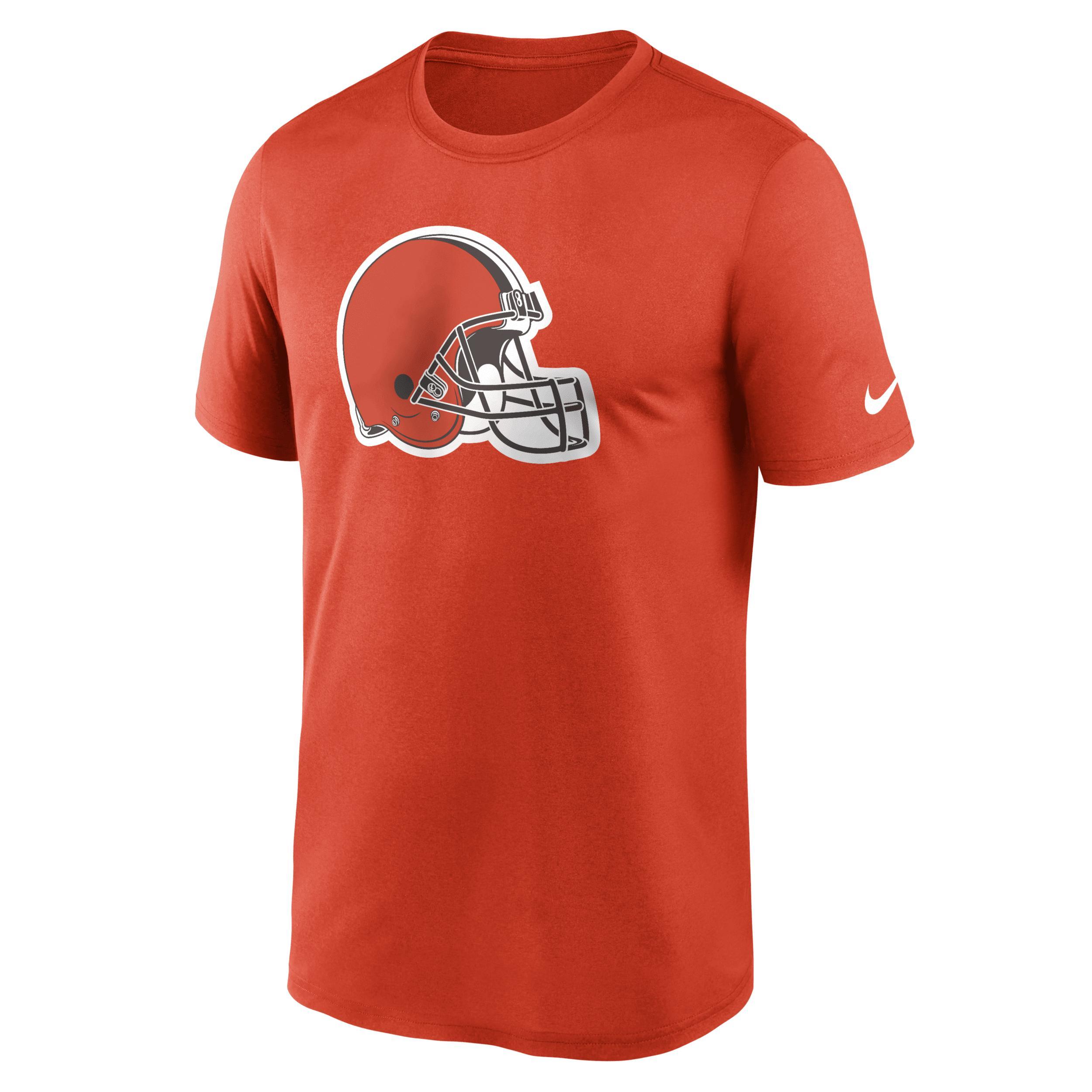Men's Nike  Orange Cleveland Browns Legend Logo Performance T-Shirt, Size: Large Product Image