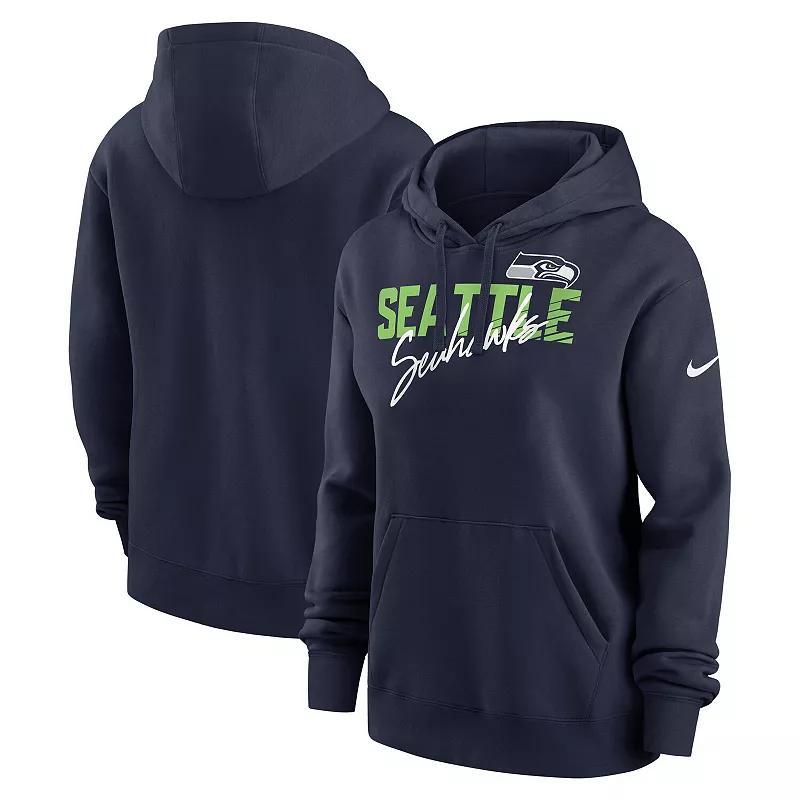 Women's Nike Black New York Jets Wordmark Club Fleece Pullover Hoodie, Size: XL Product Image