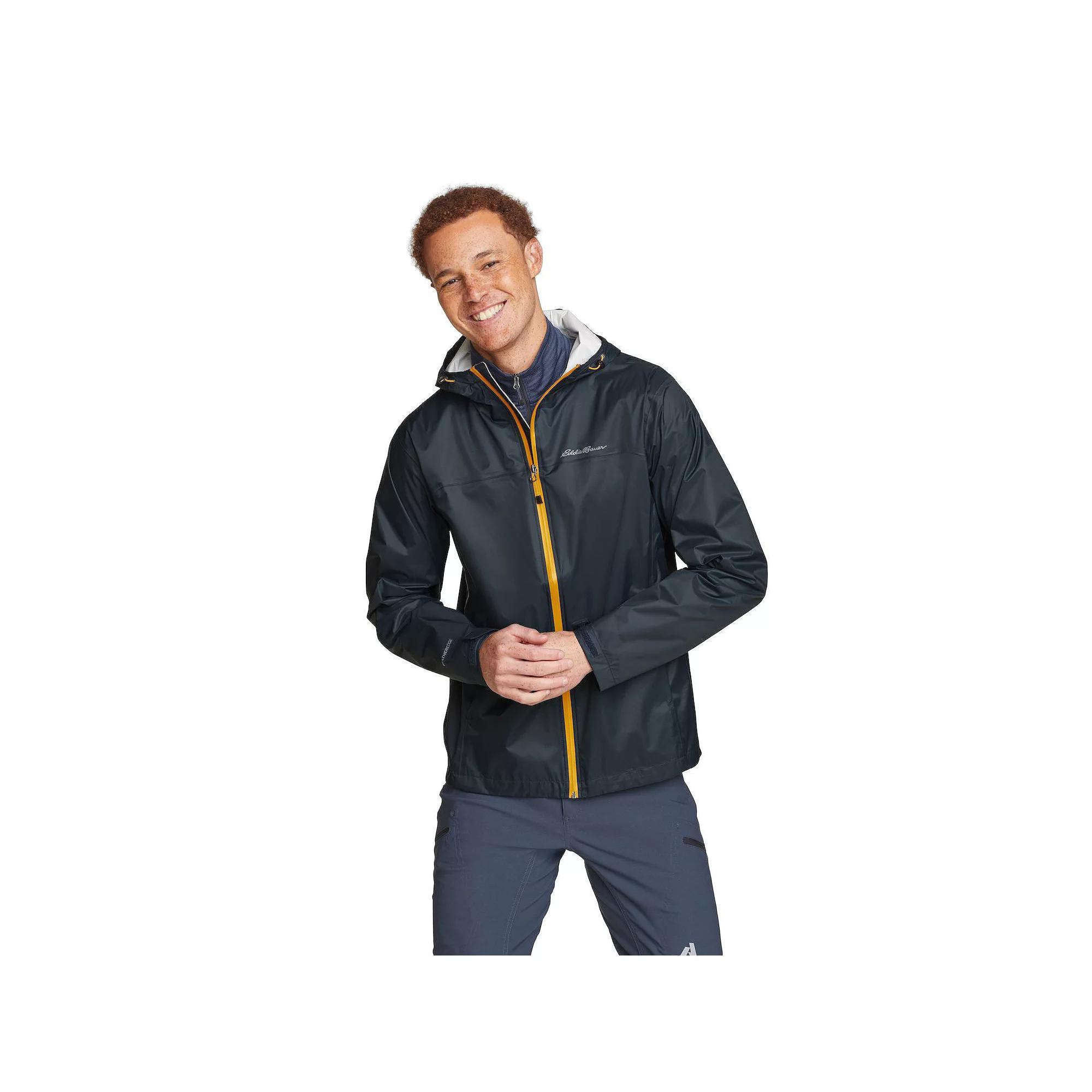 Men's Eddie Bauer Cloud Cap Rain Jacket, Size: XXL, Black Product Image