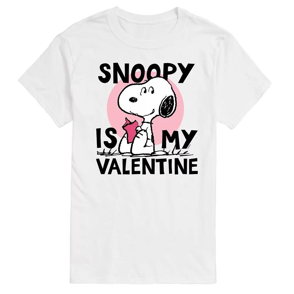 Big & Tall Peanuts Snoopy Is My Valentine Graphic Tee, Mens Product Image