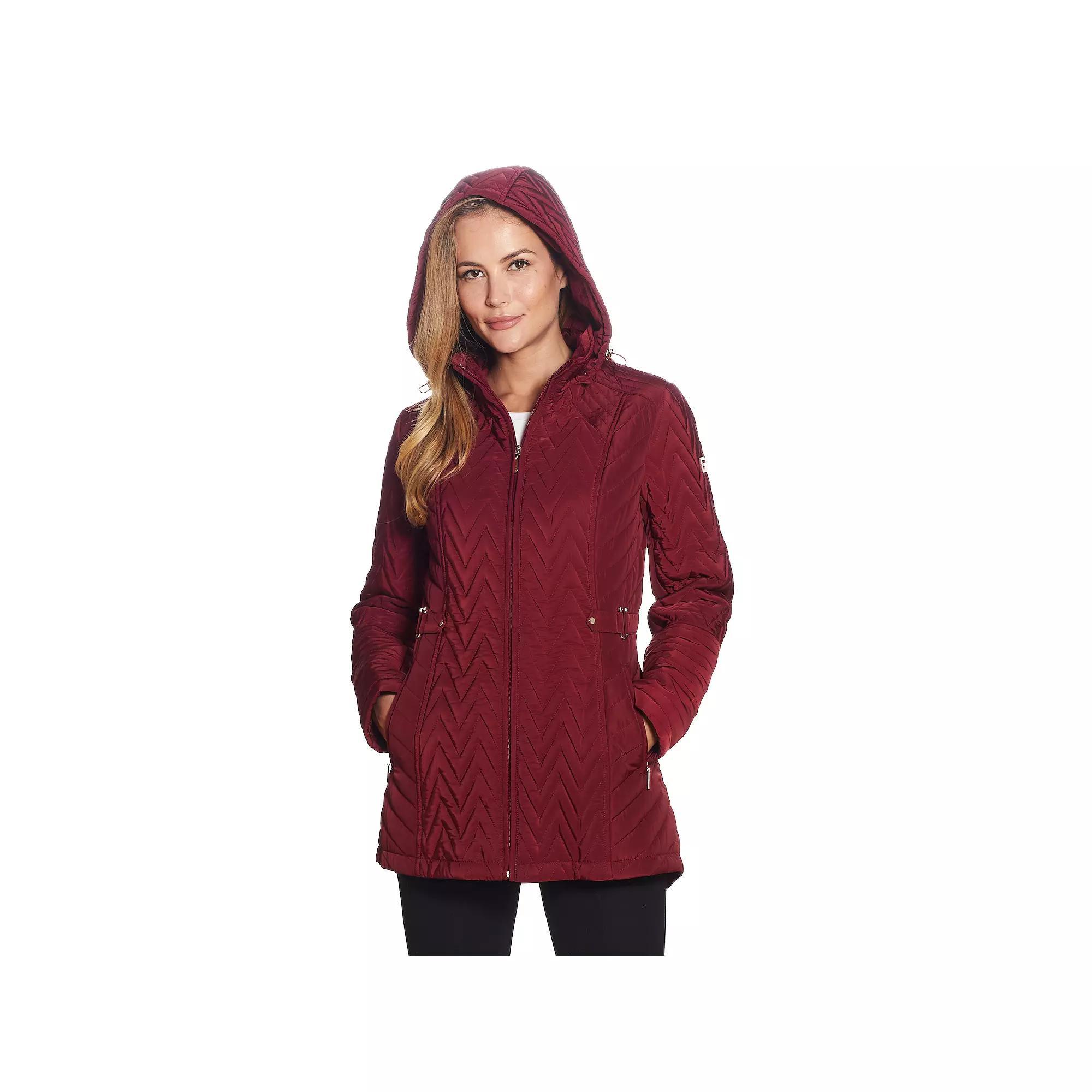 Womens Gallery Hooded Quilted Jacket Product Image