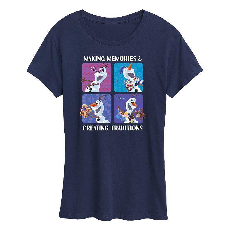 Disney's Frozen 2 Women's Making Memories Graphic Tee, Girl's, Size: Large, Blue Product Image
