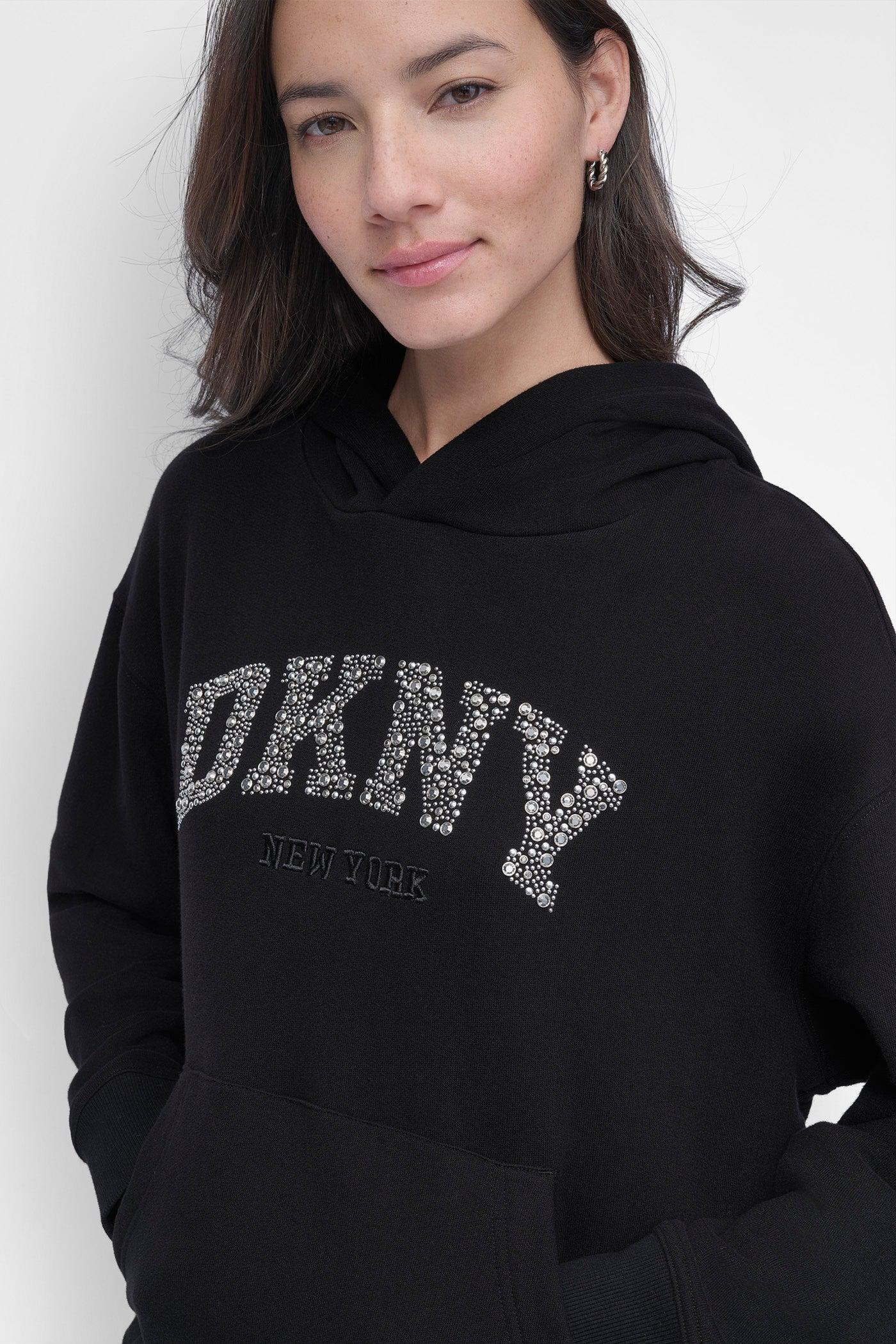 DKNY ARCHED DOME STUD SWEATSHIRT Product Image