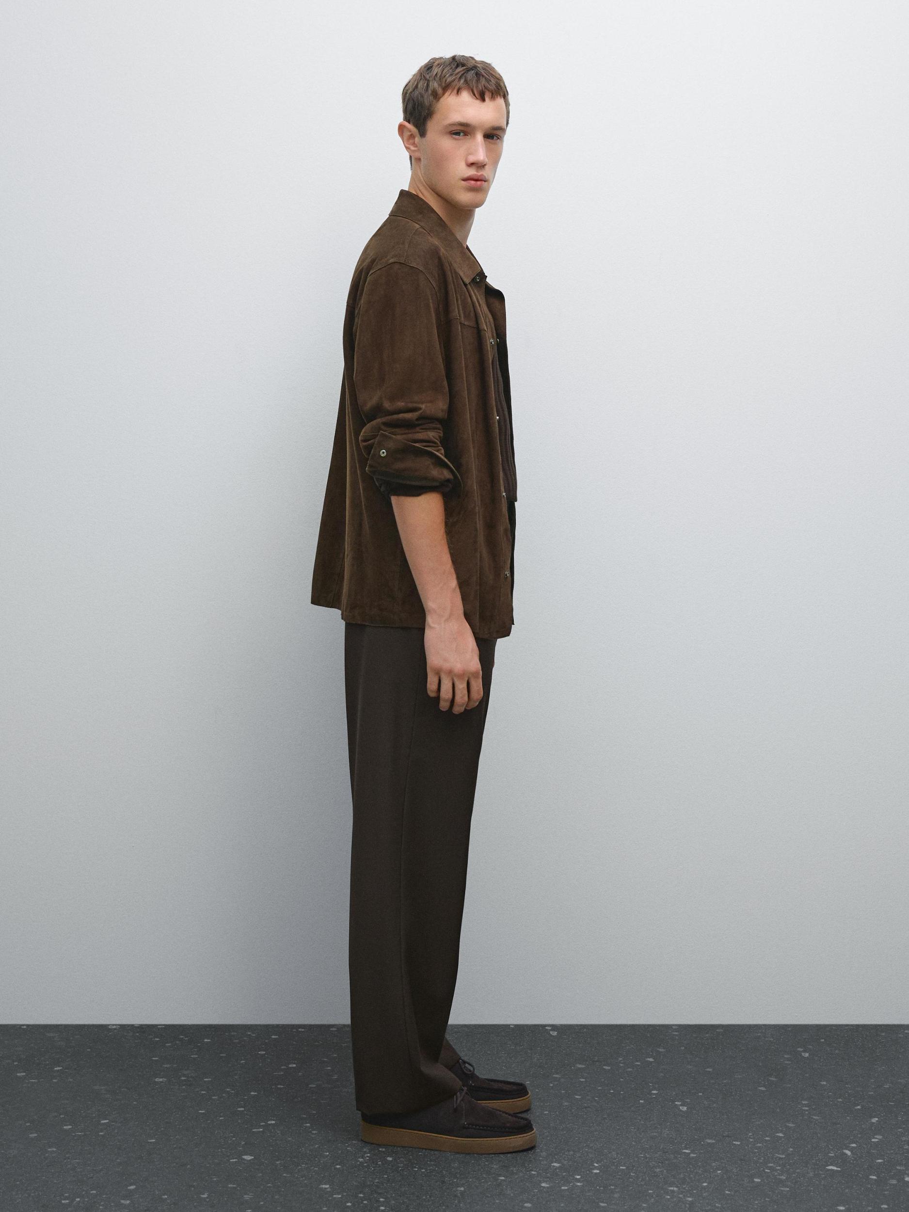 Wool blend jogger fit trousers Product Image