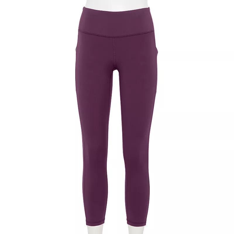 Women's Tek Gear® Adaptive Ultrastretch High-Waisted 7/8 Leggings, Size: Medium, Black Product Image