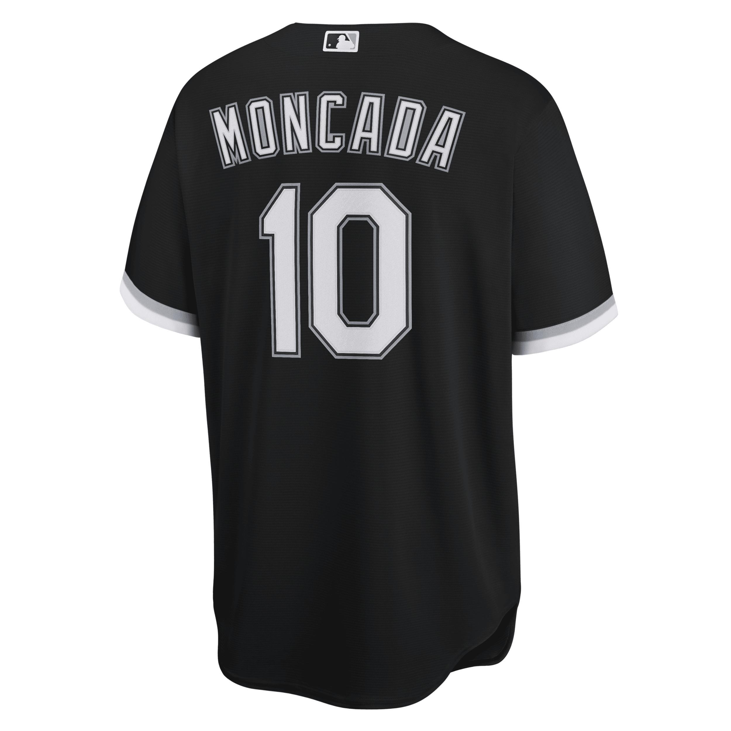 Men's Nike Yoan Moncada Black Chicago White Sox Alternate Replica Player Name Jersey, Size: Large Product Image