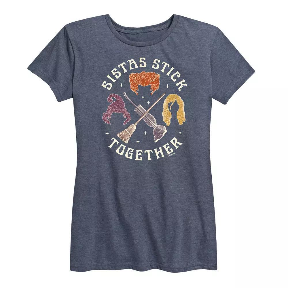 Disney's Hocus Pocus Women's Sistas Stick Together Graphic Tee, Girl's, Size: XXL, Blue Product Image