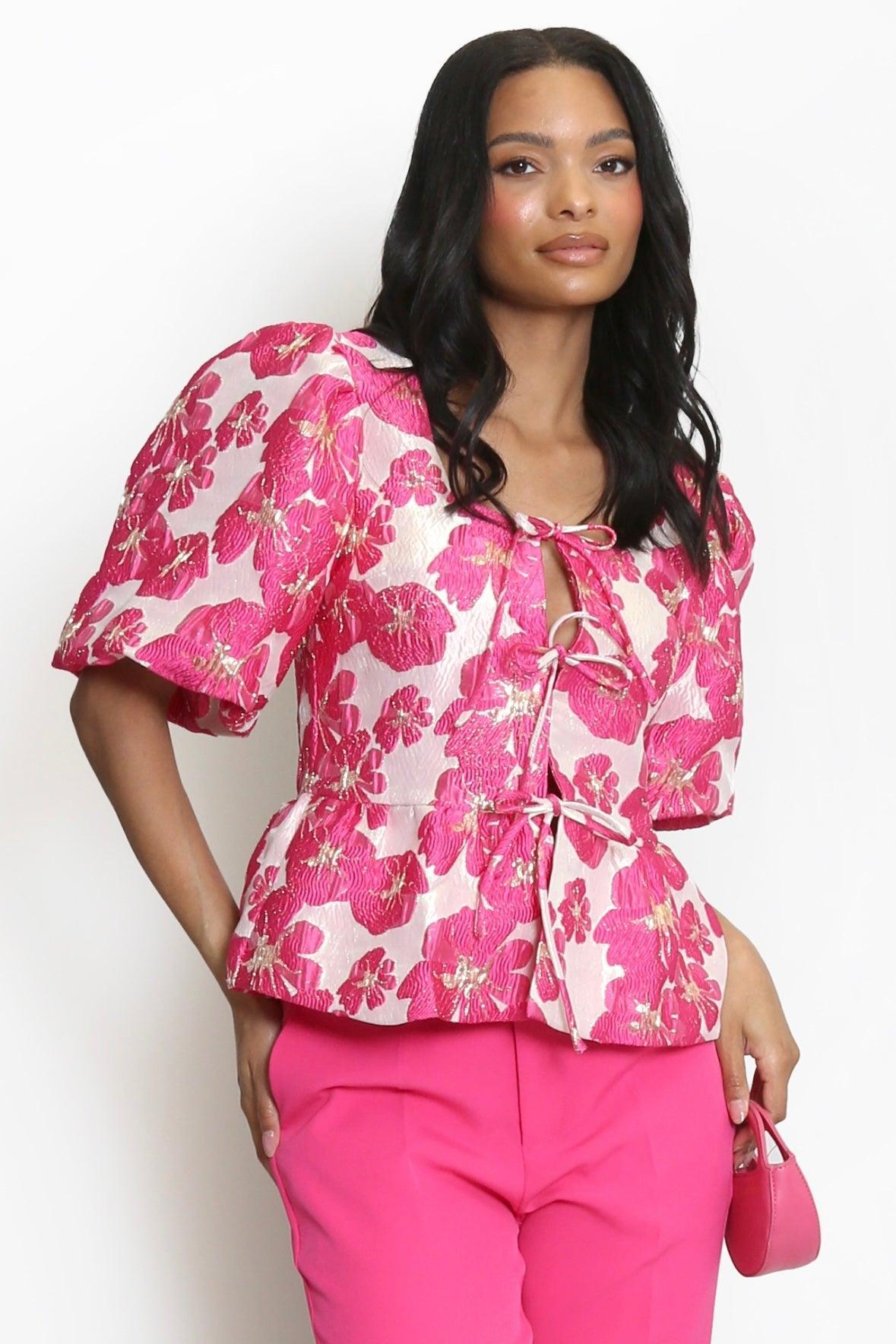 AURELIA PEPLUM BLOUSE Product Image