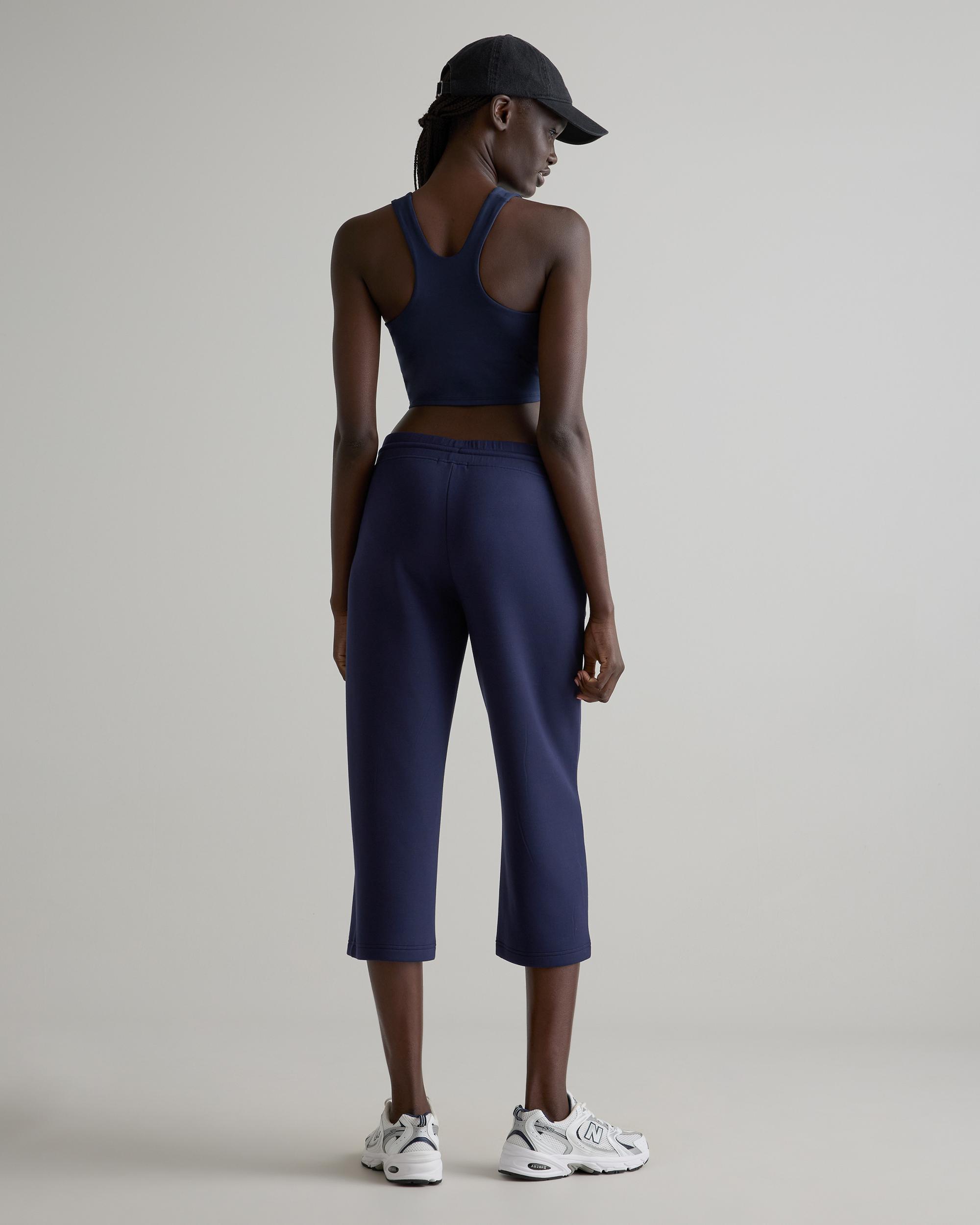 Quince | Women's CloudComfort High-Rise Cropped Sweatpant Tencel Product Image