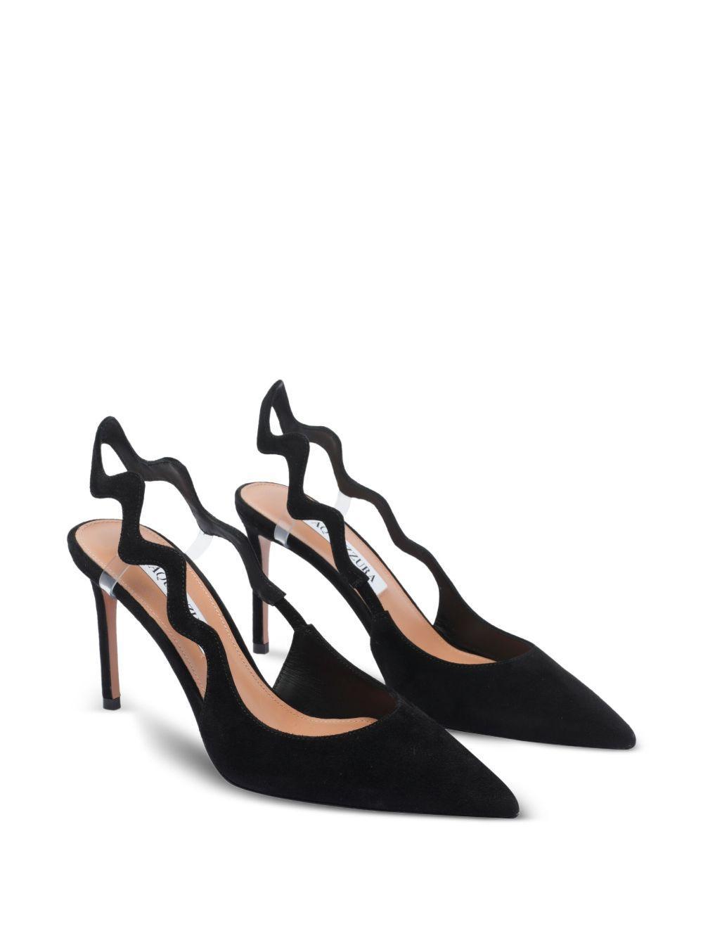 85mm Artiste Sling wave-detail slingback pumps Product Image