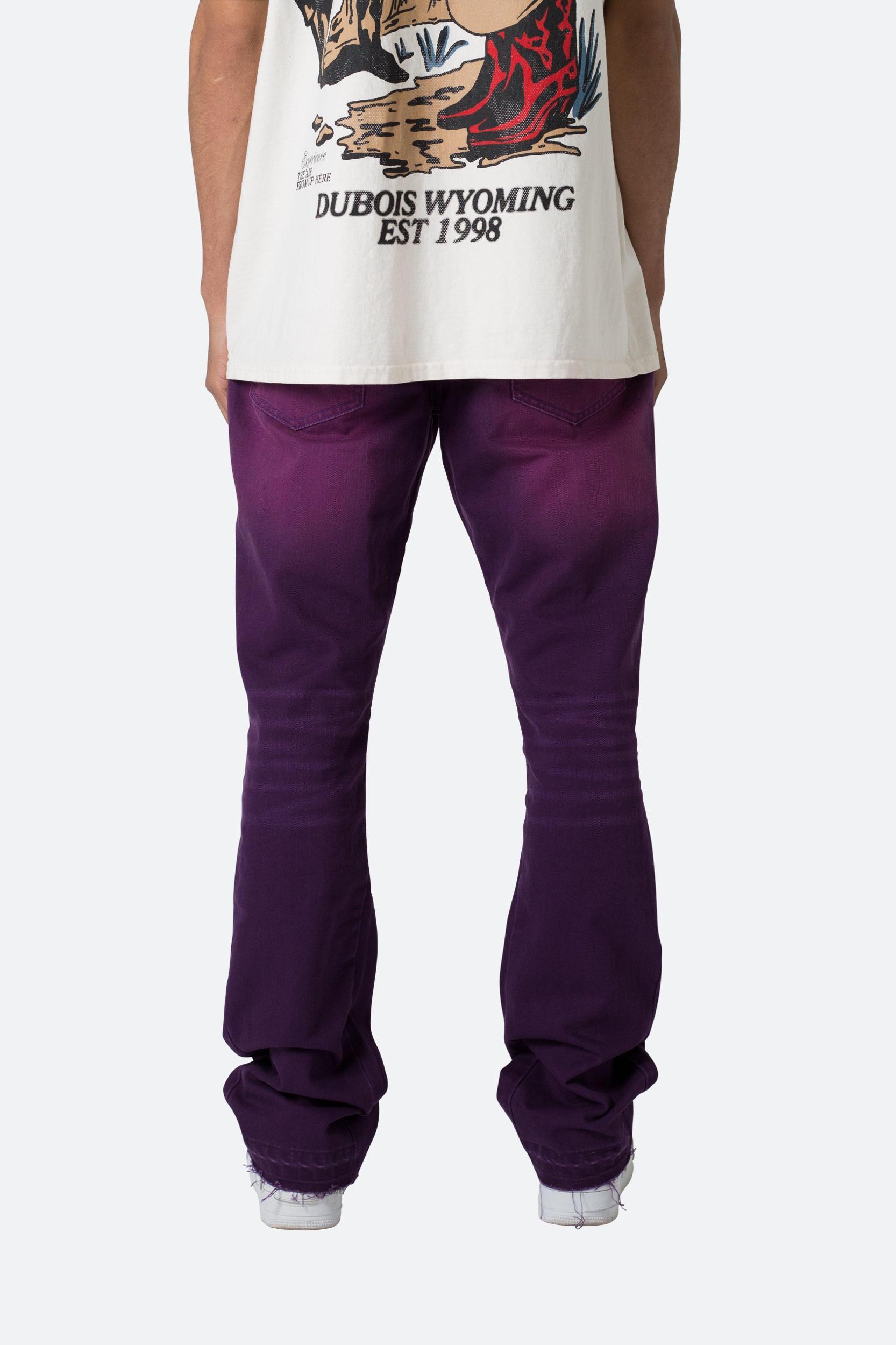 B512 Flare Denim - Purple Product Image