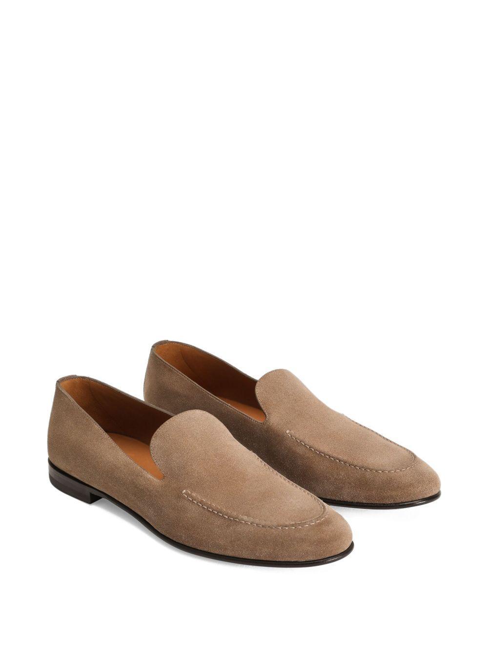 Split suede loafers Product Image