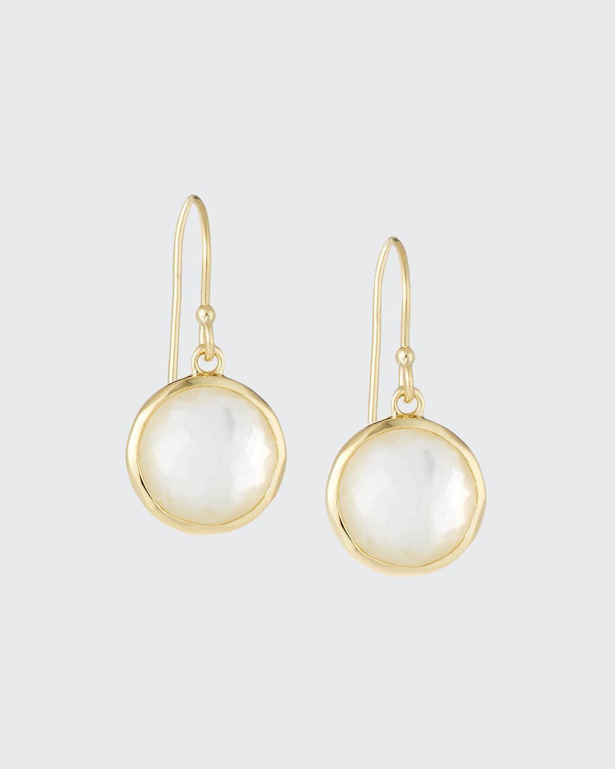 Ippolita 18K Yellow Gold Rock Candy Mini Lollipop Earrings in Mother-of-Pearl Doublet Product Image