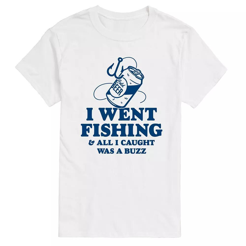 Mens Went Fishing Caught A Buzz Graphic Tee Product Image