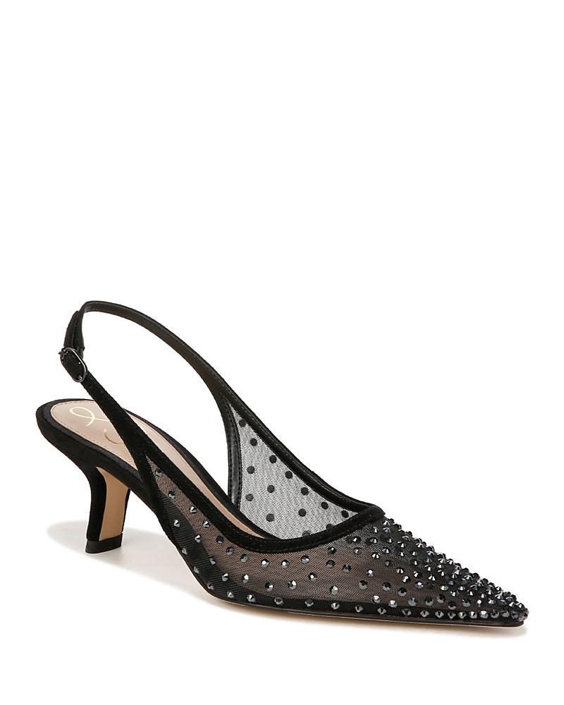 Sam Edelman Womens Biankas Pointed Toe Embellished Slingback Pumps Product Image