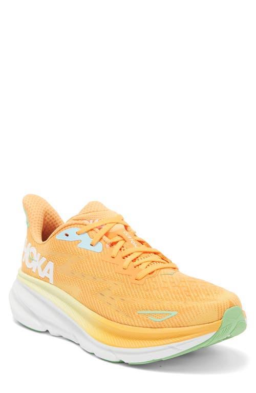 Hoka Mens Clifton 9 Running Sneakers in Navy Blue Product Image