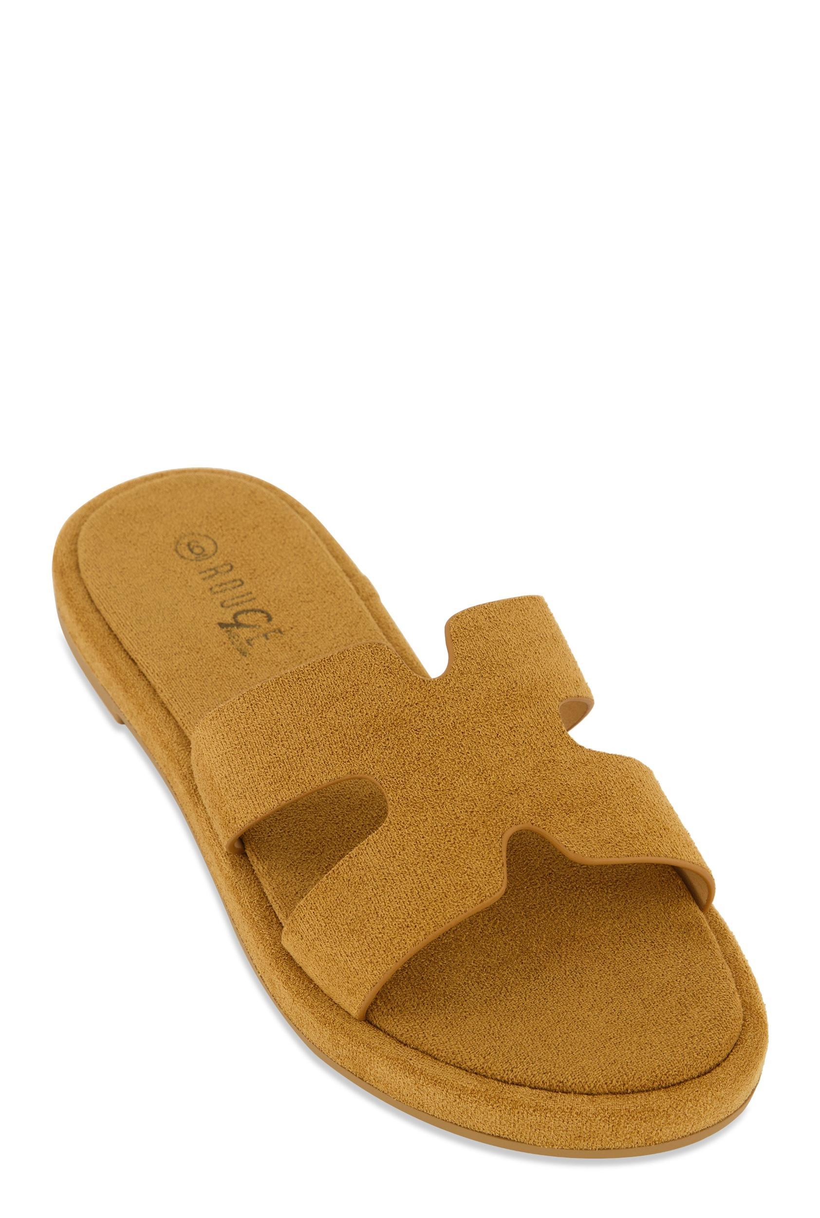 Womens H Band Open Toe Slide Sandals Product Image