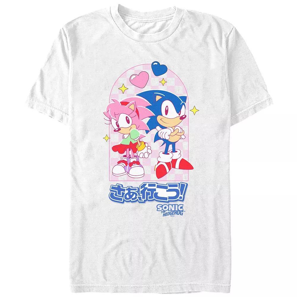 Men's Sonic The Hedgehog Love In The Air Graphic Tee, Size: Medium, White Product Image