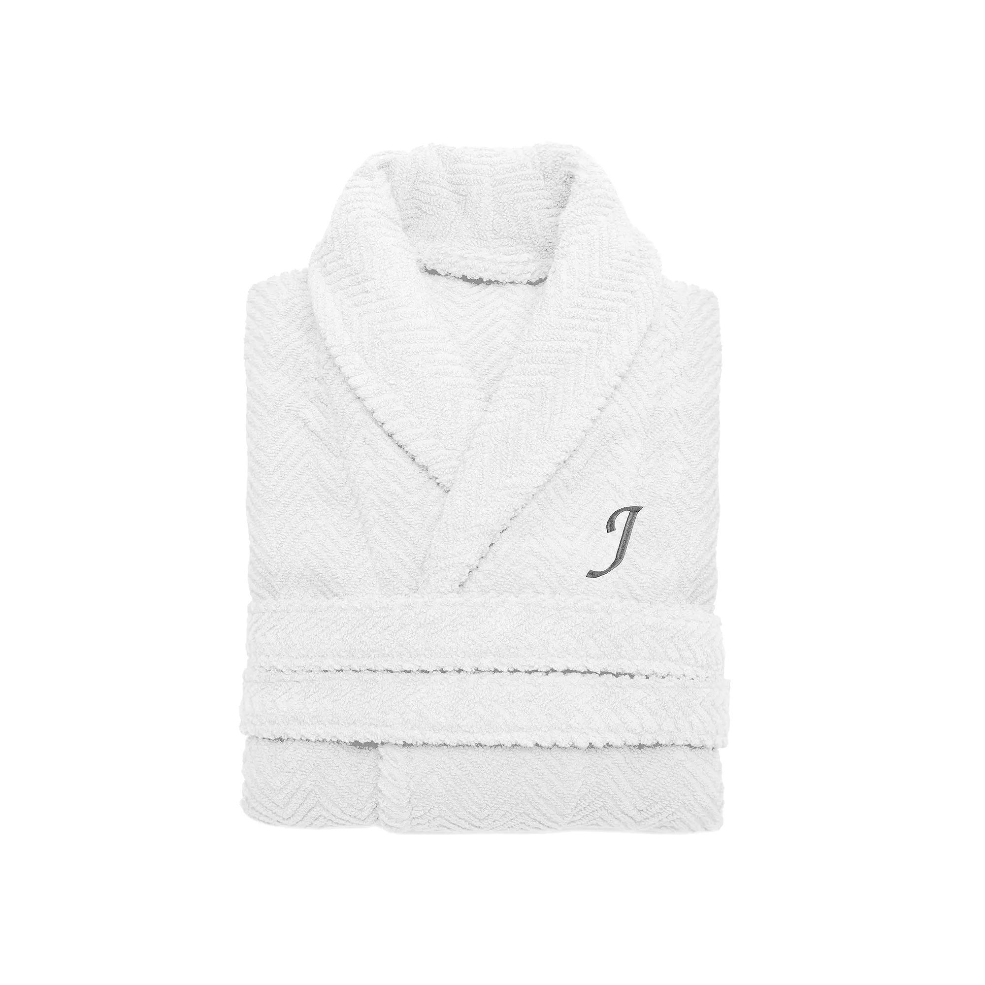 Linum Home Textiles Turkish Cotton Personalized Herringbone Weave Bathrobe, Womens Product Image