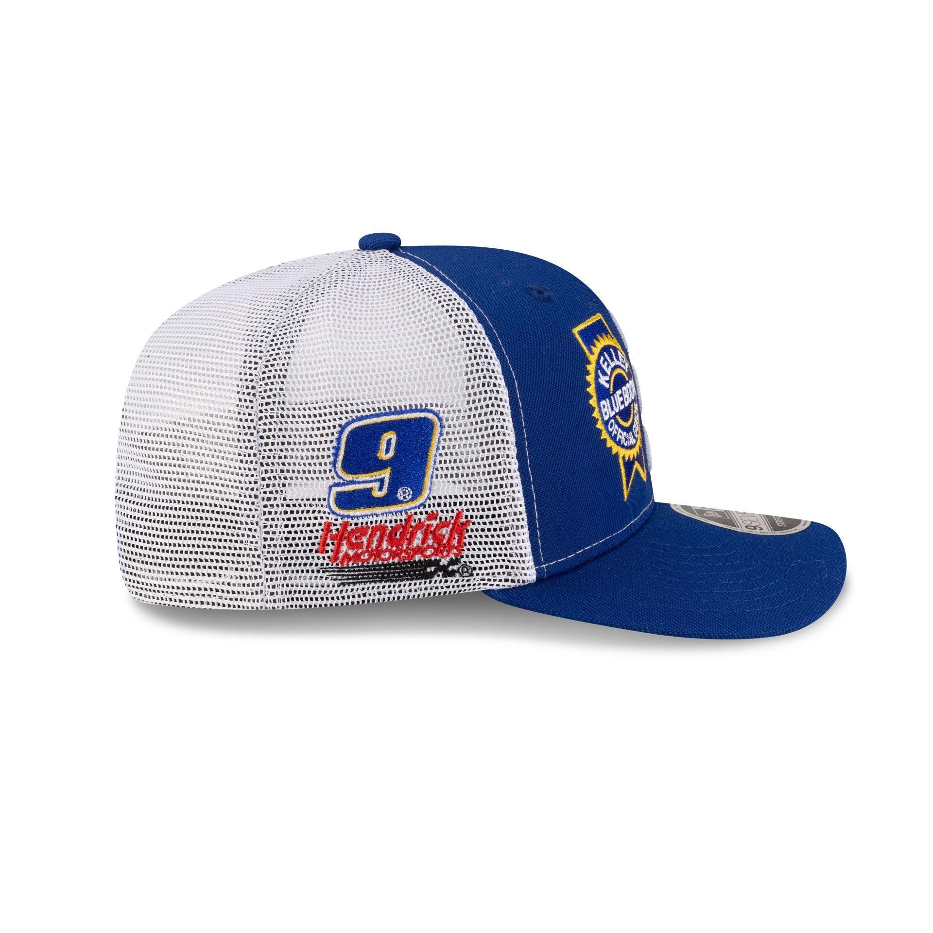 Hendrick Motorsports Chase Elliott Kelly Blue Book Partner 9SEVENTY Stretch-Snap Trucker Hat Male Product Image