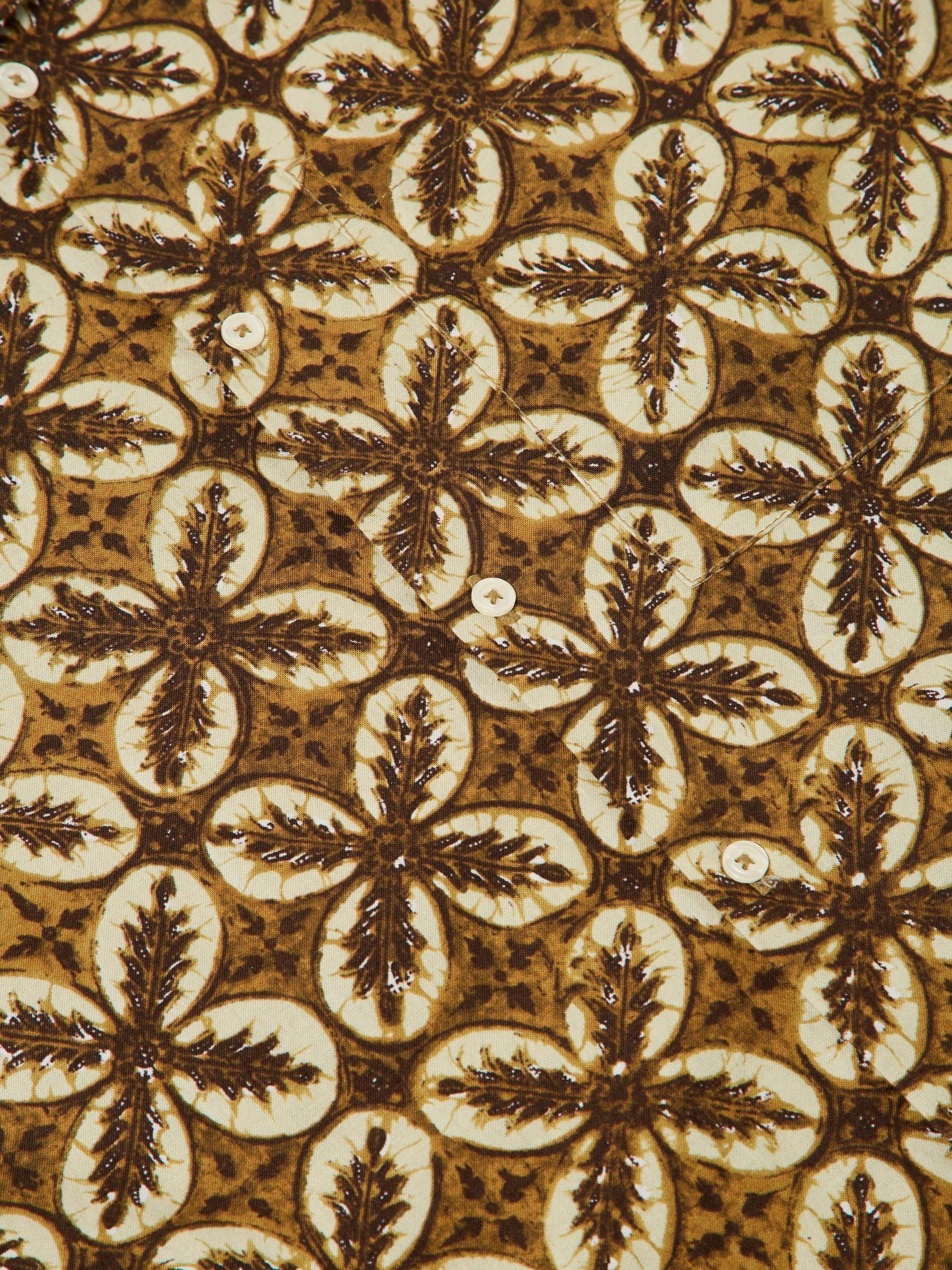 Universal Works Camp Shirt in Brown Lobby Print Product Image