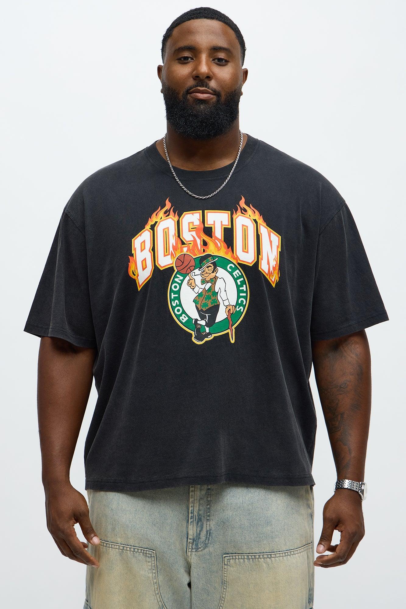 Celtics Slam Jam Oversized Short Sleeve Tee - Black Product Image
