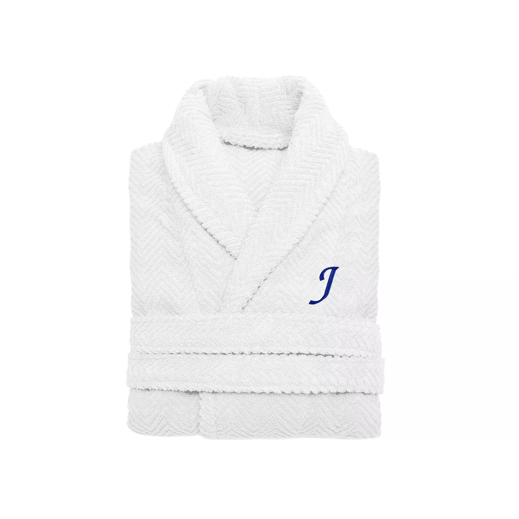 Linum Home Textiles Turkish Cotton Personalized Herringbone Weave Bathrobe, Womens Product Image
