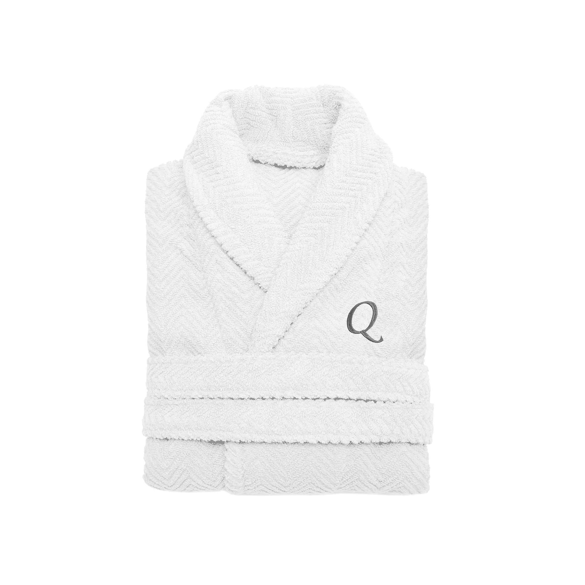 Linum Home Textiles Turkish Cotton Personalized Herringbone Weave Bathrobe, Womens Product Image
