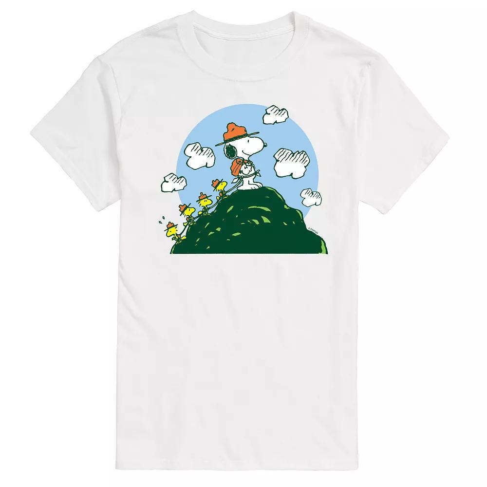 Big & Tall Peanuts Beagle Scouts Hiking Up The Hill Graphic Tee, Mens Product Image