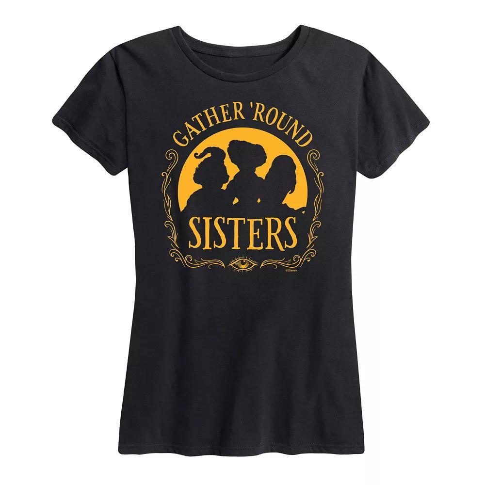 Disneys Hocus Pocus Womens Gather Round Sisters Graphic Tee, Girls Product Image