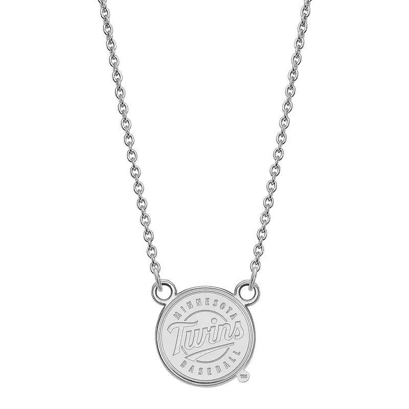 LogoArt Sterling Silver Minnesota Twins Small Pendant Necklace, Womens Gold Tone Product Image