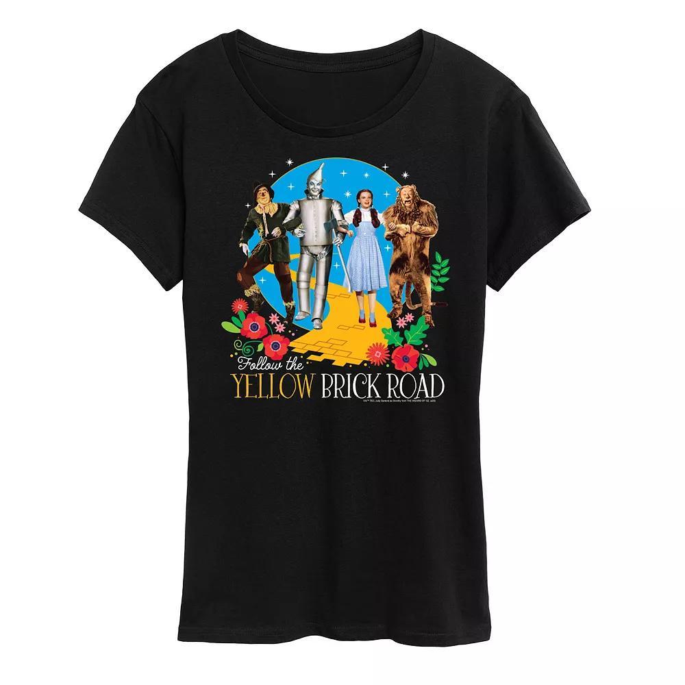 Womens Tall Dandelions Graphic Tee Grey Green Product Image