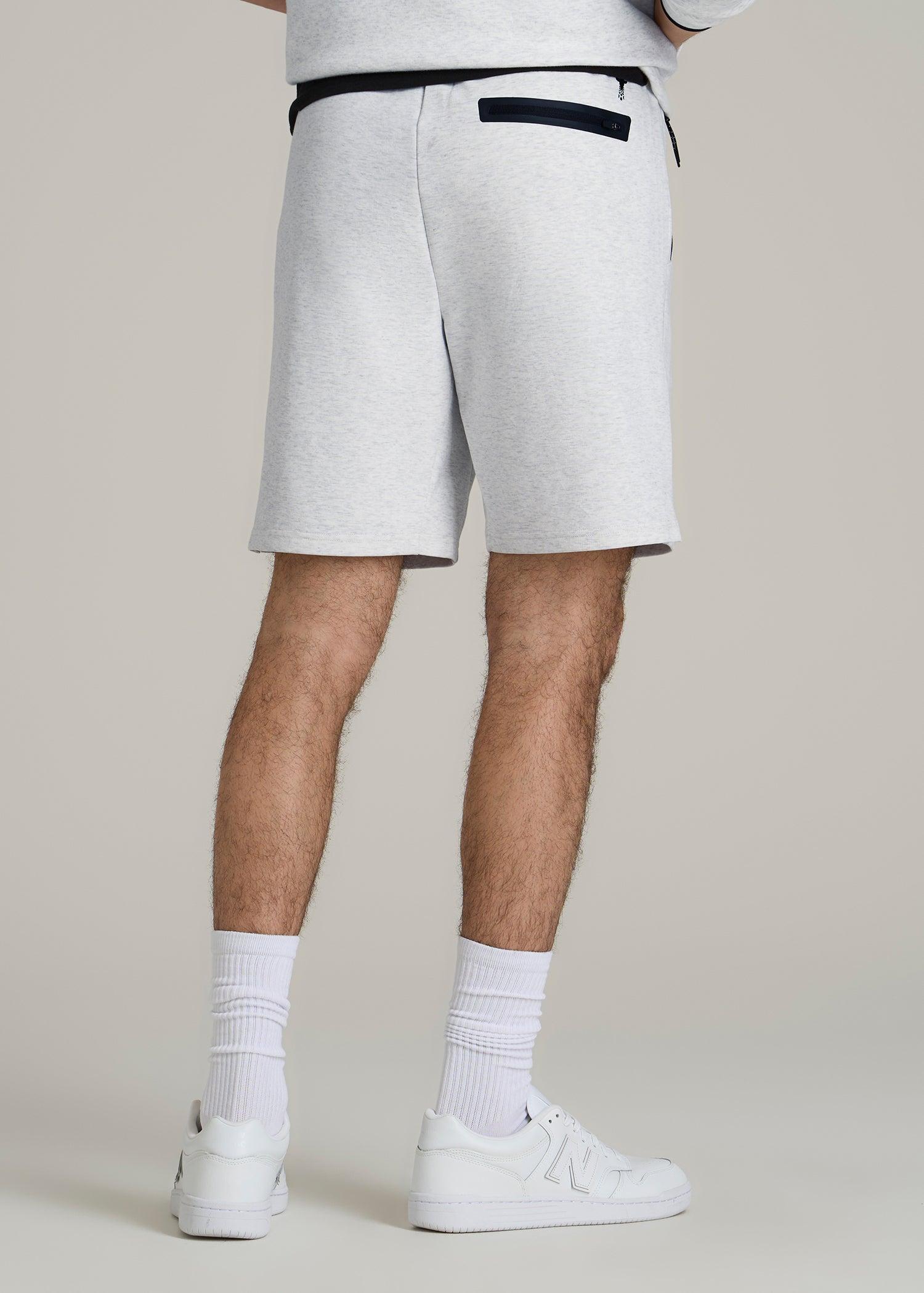 Utility Fleece Shorts for Tall Men in Heather Frost Product Image