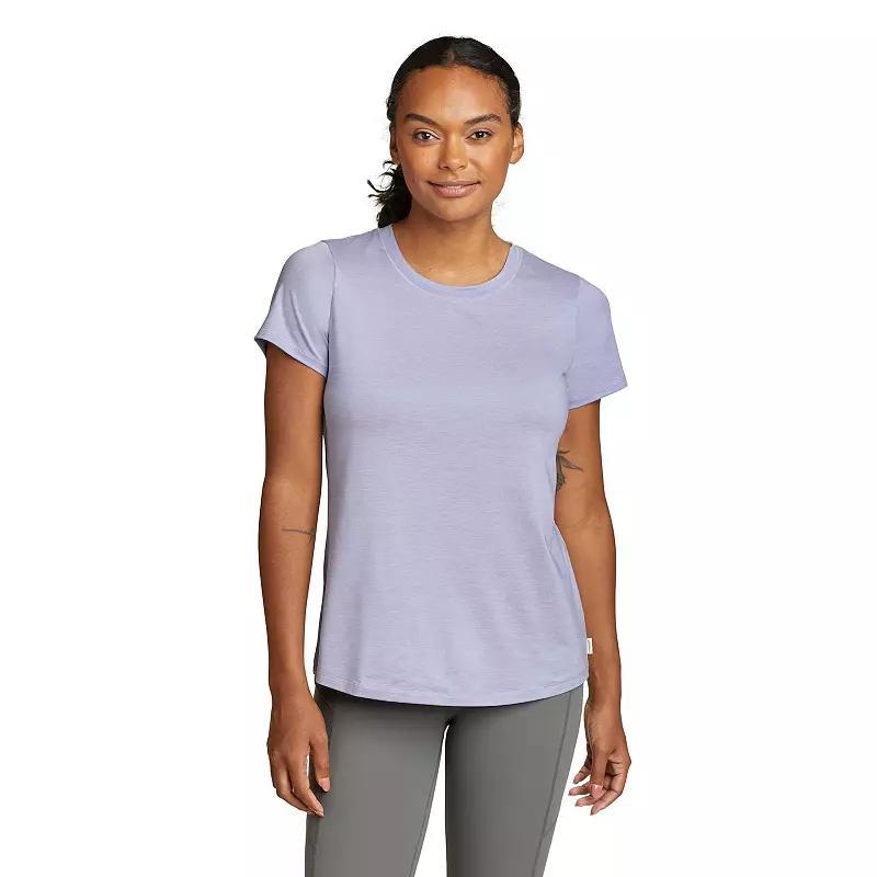 Women's Eddie Bauer Resolution Short Sleeve Tee, Size: Large, Wisteria Product Image
