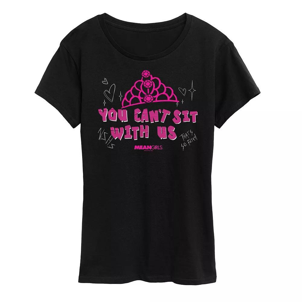 Womens Mean Girls You Cant Sit With Us Graphic Tee Blue Product Image