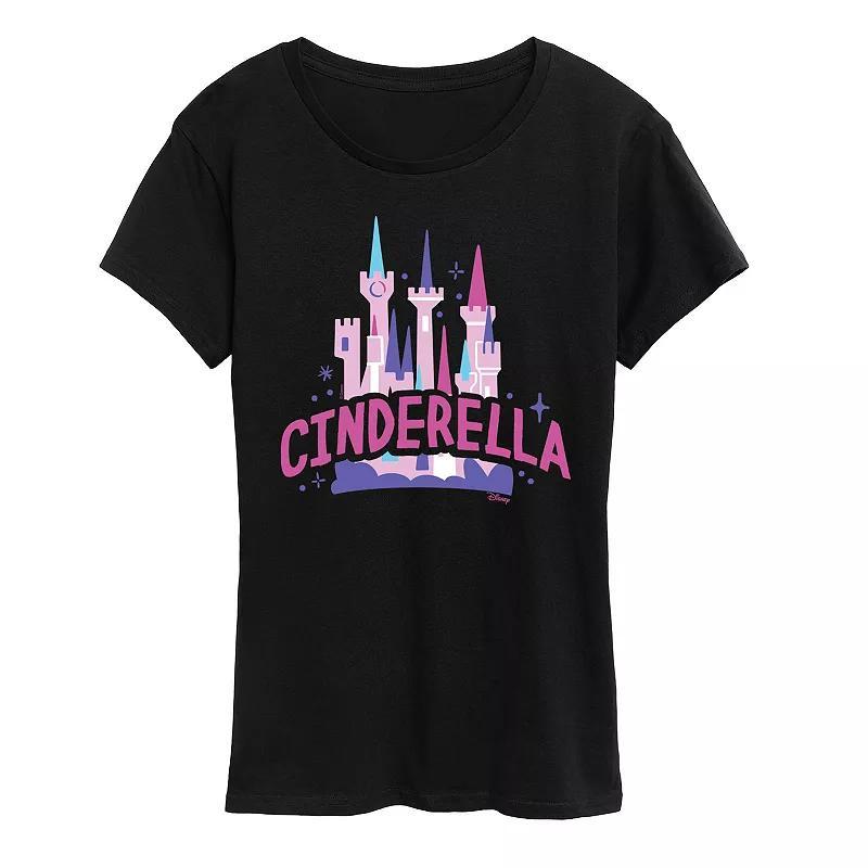 Disney Princess Cinderella Womens Castle Graphic Tee Product Image