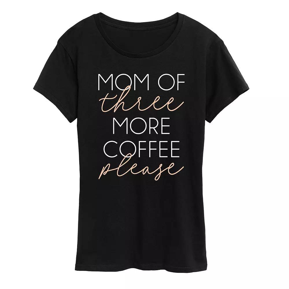 Women's Christmas Trees Graphic Tee, Size: XXL, Black Product Image