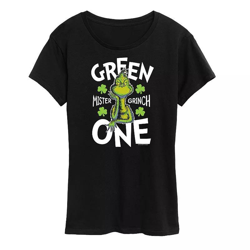 Womens Dr. Seuss Green One Graphic Tee Product Image