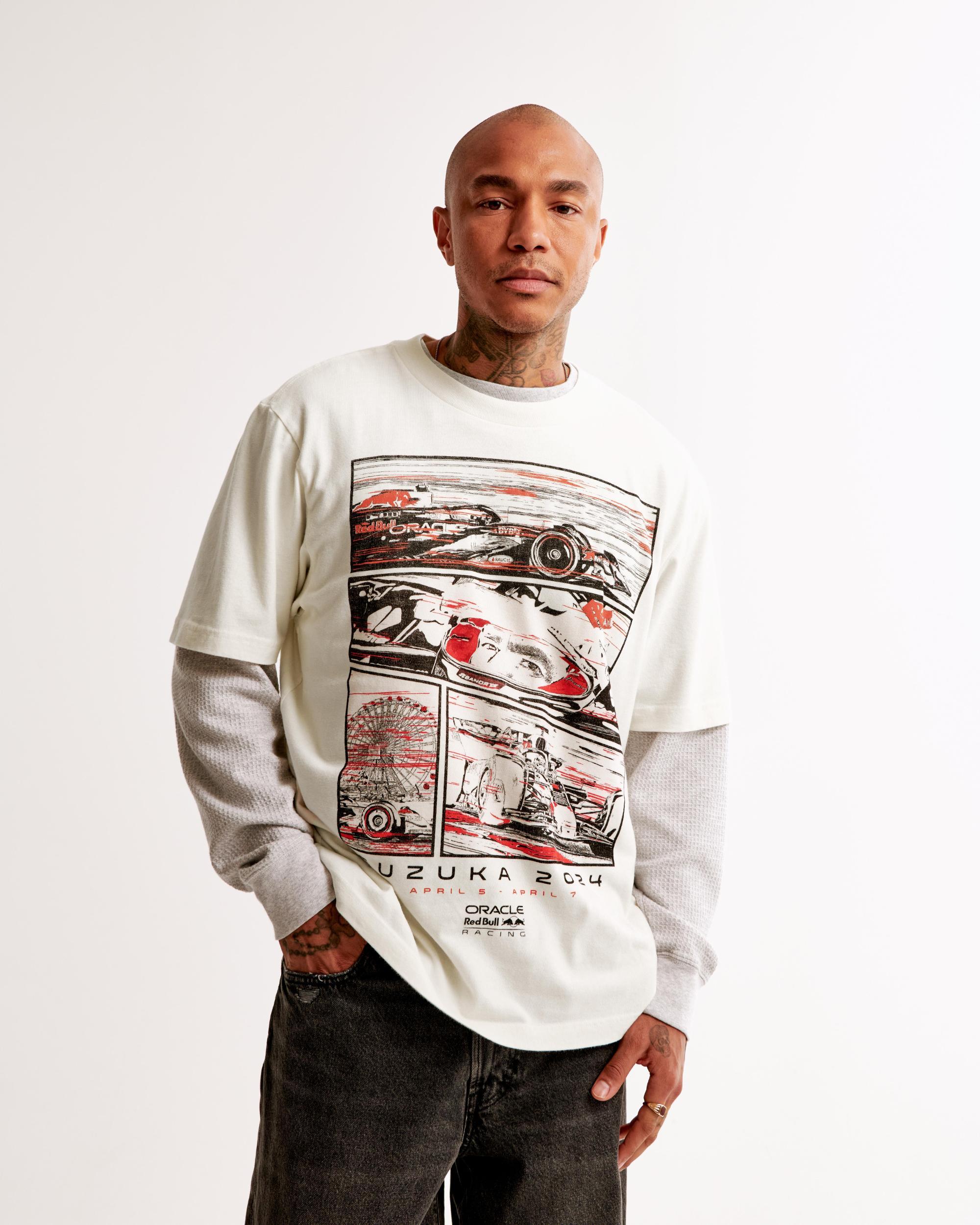 Oracle Red Bull Racing Vintage-Inspired Graphic Tee Product Image