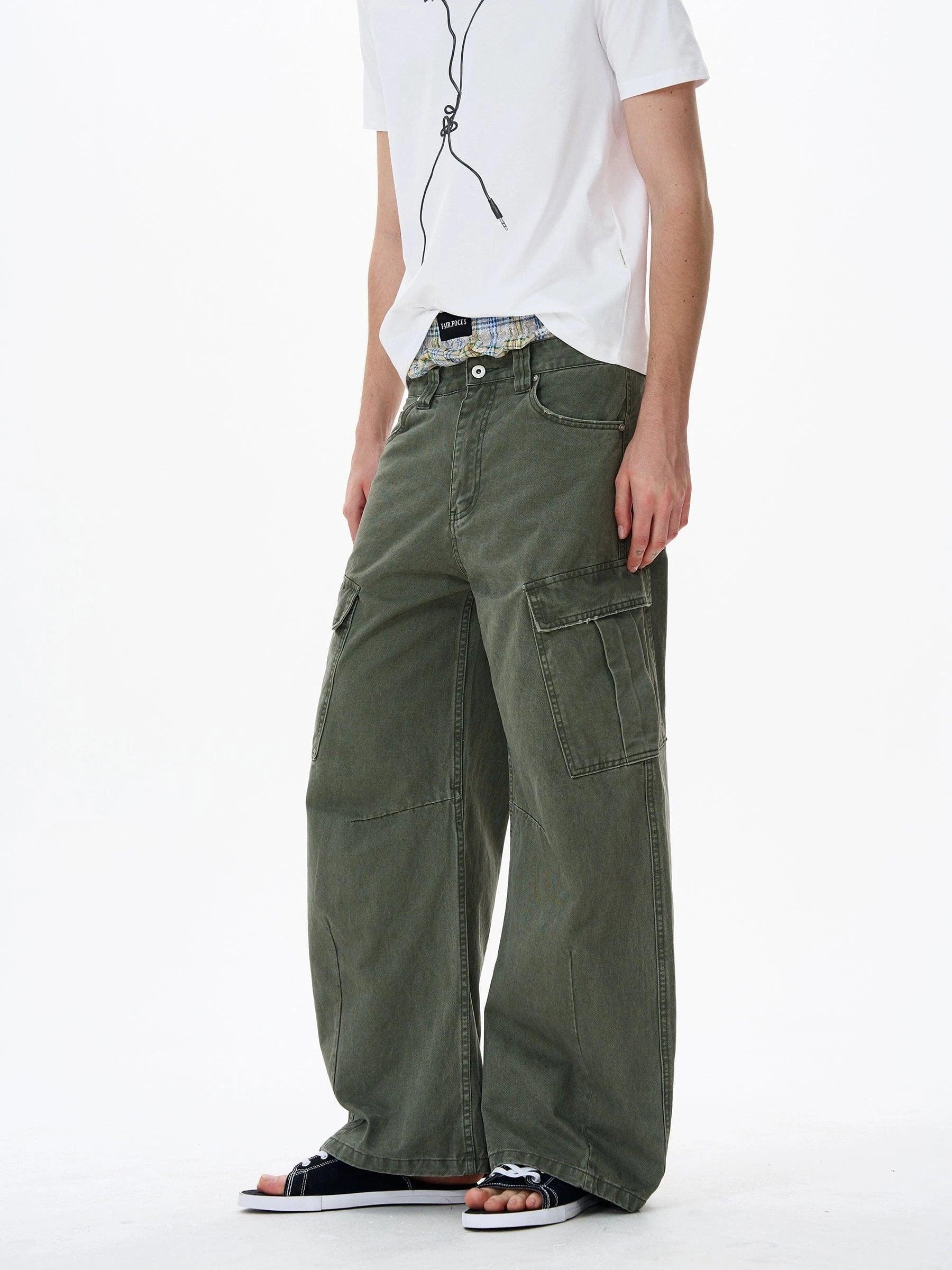 RT No. 18143 CARGO STRAIGHT PANTS Product Image