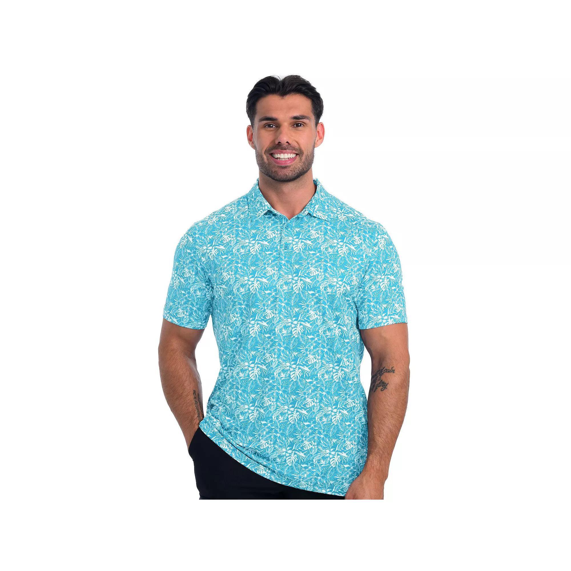 Men's Antigua Resort Polo, Size: Large, Blue Product Image