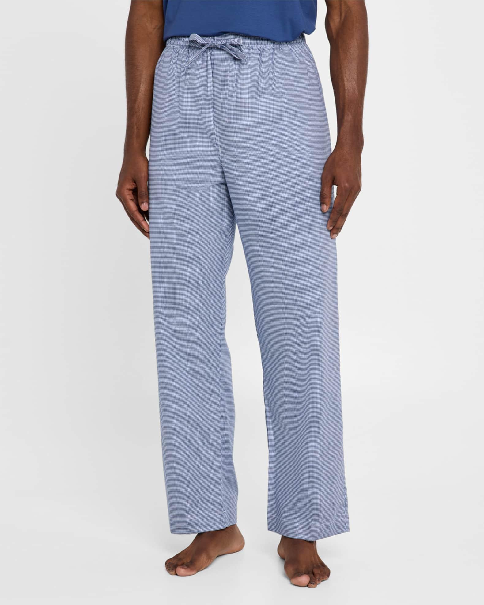 Men's Barker Micro Houndstooth Cotton Lounge Pants Product Image