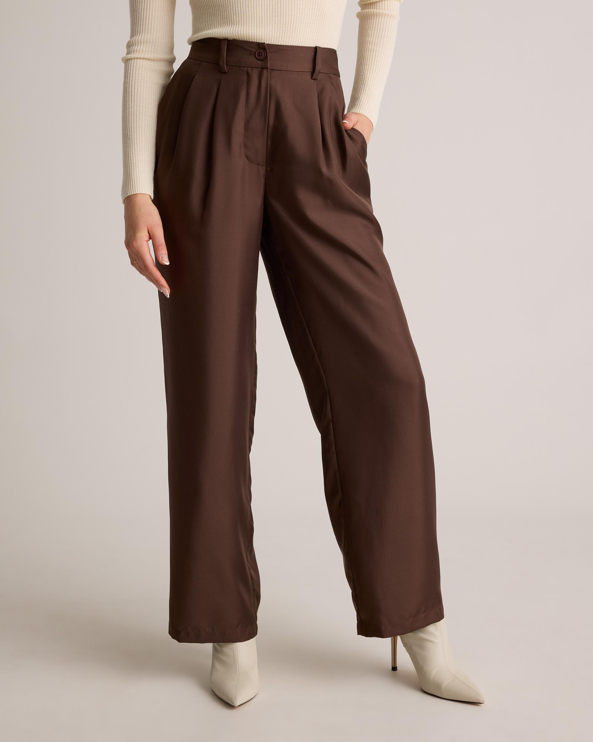 Quince | Women's 100% Silk Twill Trouser Cotton-Silk Product Image
