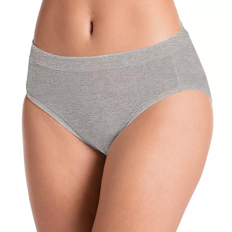 Women's Jockey® Cotton Stretch Hi-Cut Panty 1555, Just Past Black Product Image